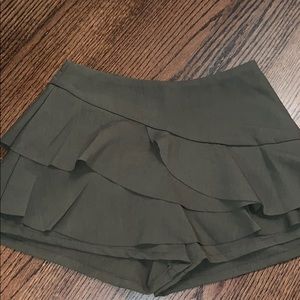 Vestique army green skirt